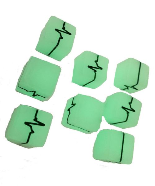 Set de 8 Dados Brillantes Impact! Miniatures Pulso Humano