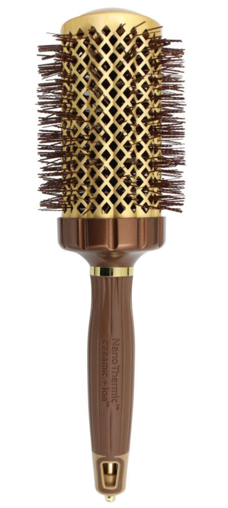 Cepillo para el cabello Olivia Garden NanoThermic barril de 54 cm