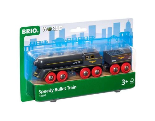 Set de tren de juguete Brio World Speedy Bullet Train de 2 piezas para mayores de 3 años