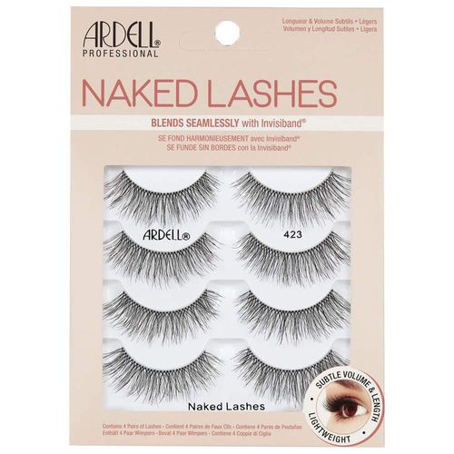 Strip Lashes Ardell Naked Lashes #423 4 pares x 1 paquete