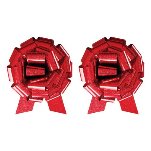 Lazo para Regalo InstaBows 30 cm Brillo Rojo Paquete x2