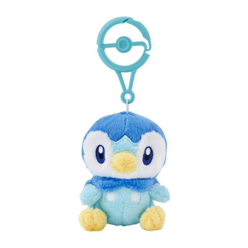 Peluche de Pokémon Piplup con Mosquetón 17x8x8 cm