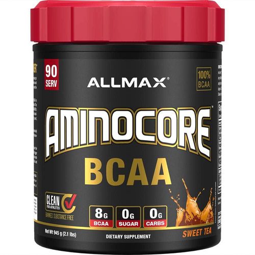 Té dulce ALLMAX Nutrition AMINOCORE en polvo de BCAA 945 g