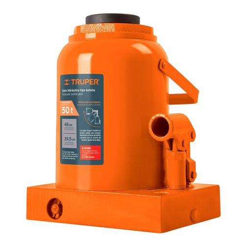 Gato hidráulico de botella Truper de 50 Ton GAT50 naranja