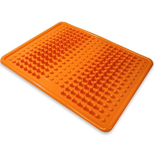 Alfombrilla Masajeadora de Pies Fenzer Acupresión y Reflexología Naranja