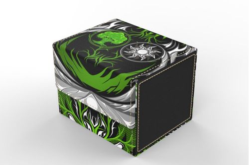 Caja para Mazo Realm Guard Vault Verde y Blanco para más de 100 Cartas