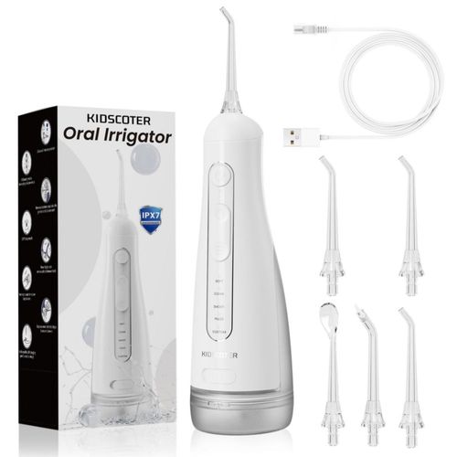 Irrigador Oral KIDSCOTER 300 ml 5 Modos Inalámbrico IPX7