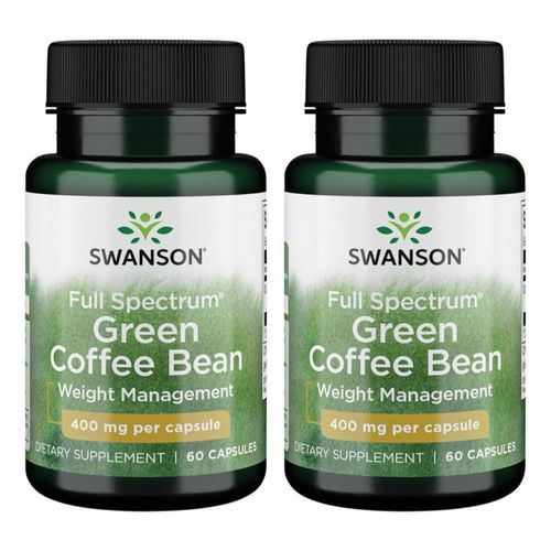 Suplemento Herbal Swanson Extracto de Grano de Café Verde 400 mg 60 Cápsulas