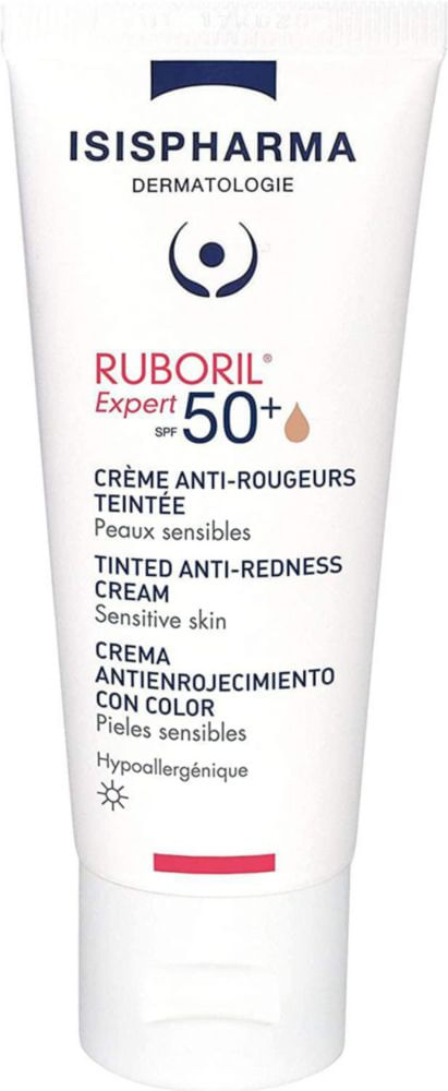 Protector solar IsisPharma Ruboril 50+ SPF 50 con color 40 ml