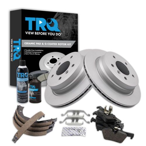 Kit de Frenos TRQ Trasero con Pastillas Cerámicas y Discos para BMW 328i 2012-13