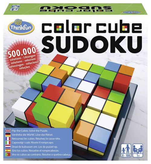 Rompecabezas ThinkFun Cubo de Colores Sudoku 3D Juego de Lógica