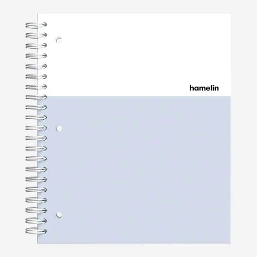 Cuaderno Hamelin 1 Materia 22x28cm Tapa Dura Espiral