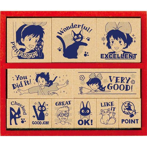 Set de 11 Sellos de Goma Beverly Kiki's Delivery Service