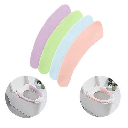 Fundas para Asiento de Inodoro Viseaga 4 Paquetes de Peluche Lavables