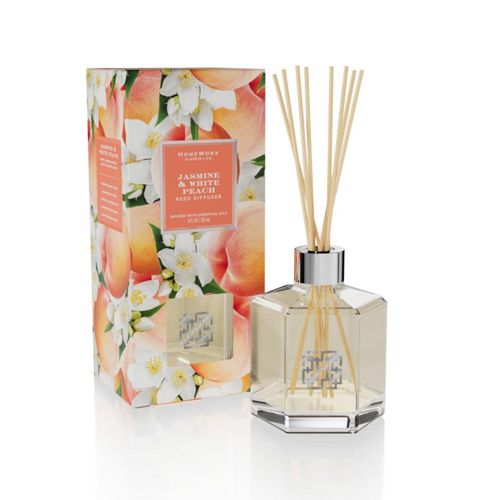 Difusor de Aroma Homeworx Jazmín y Durazno Blanco 120 ml