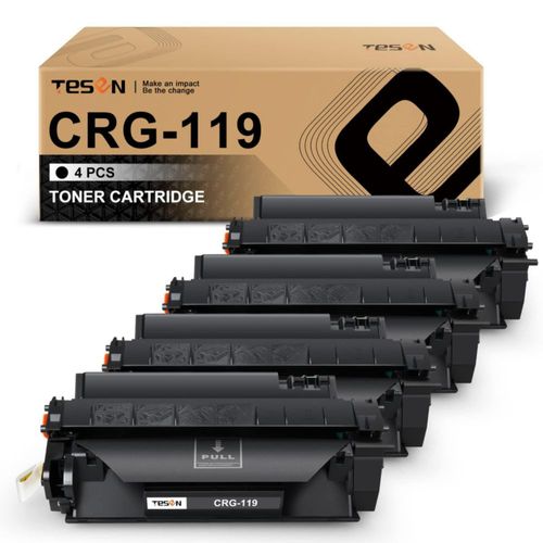 Tóner para Impresora Láser TESEN CRG-119 Negro Paquete de 4