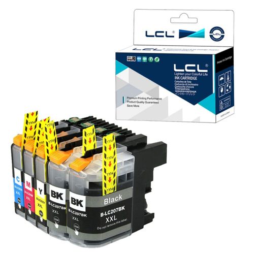 Cartuchos de Tinta LCL LC207XXL Paquete de 5 para Brother MFC