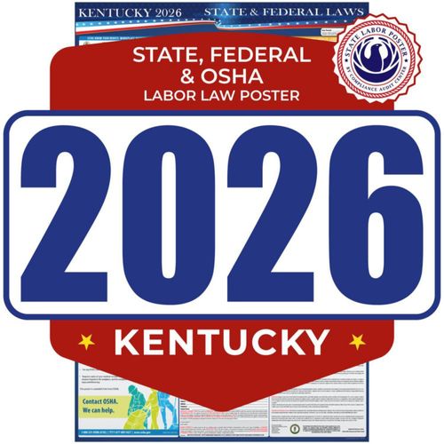 Cartel de Cumplimiento Laboral 2026 para Kentucky