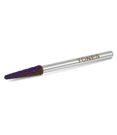 Punta de Broca para Taladro de Uñas TONES Cono Pequeño 3/32" Grano Grueso