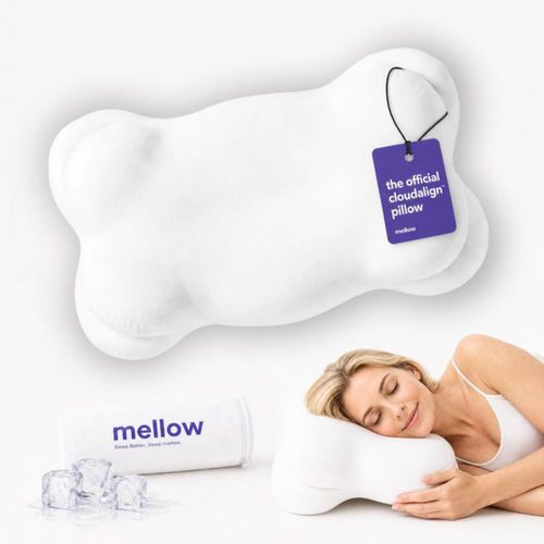 Almohada Mellow CloudAlign de Espuma Viscoelástica Ergonómica con Doble Altura