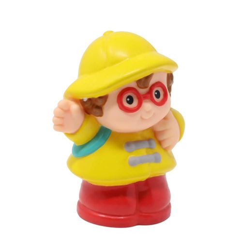 Figura de Juguete Fisher-Price Niña Maggie con Impermeable Amarillo