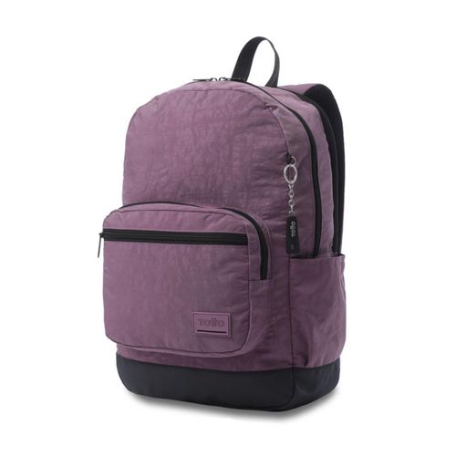Mochila Grande Totto Tocaxu Plus con Porta Laptop 15" con Bolsillo Secreto, Ideal para la Escuela, Oficina o Viajes 15L Morada