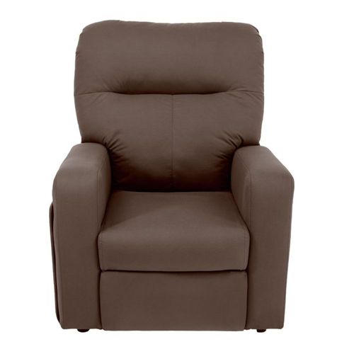 Sillón Reclinable Atlas del Descanso Modelo Panama en Tela Microfibra Color Café