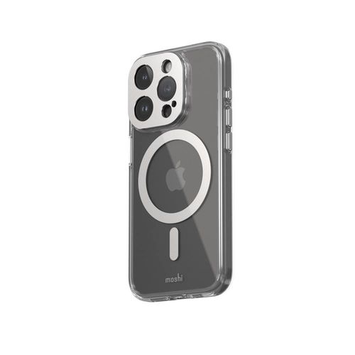 Funda Moshi iGlaze iPhone 15 Pro MagSafe Plata