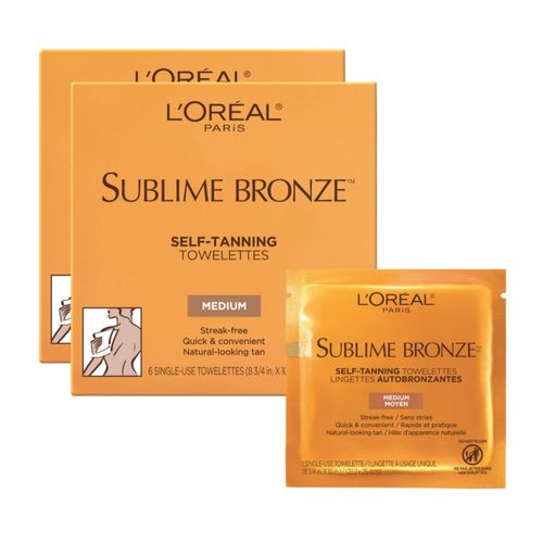 Toallitas autobronceadoras L'Oreal Paris Sublime Bronze 6 unidades