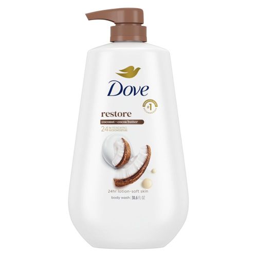 Gel de baño Dove Restore con manteca de coco y cacao 900 ml