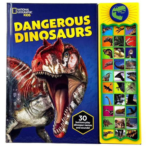 Libro Sonoro PI Kids Dinosaurios Peligrosos con 30 Botones