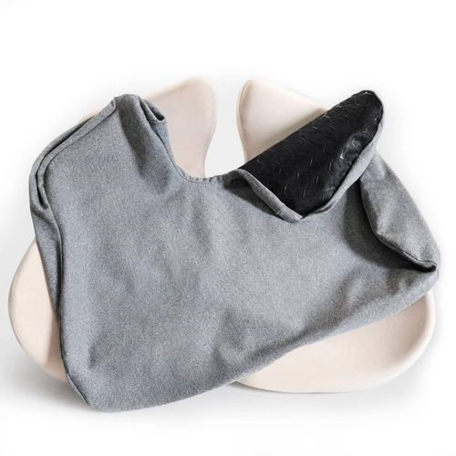 Fundas para Cojín GLEEWARM Extra Grande Gris (Pack de 2)