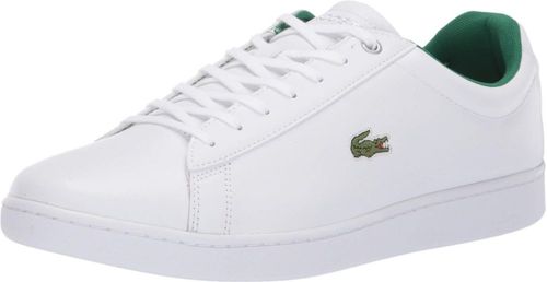 Zapatillas Lacoste Hydez para Hombre de Cuero Blanco con Detalles Verdes Talla US 11