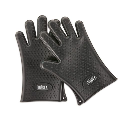 Guantes protectores de silicona Weber resistencia al calor hasta 204 °C