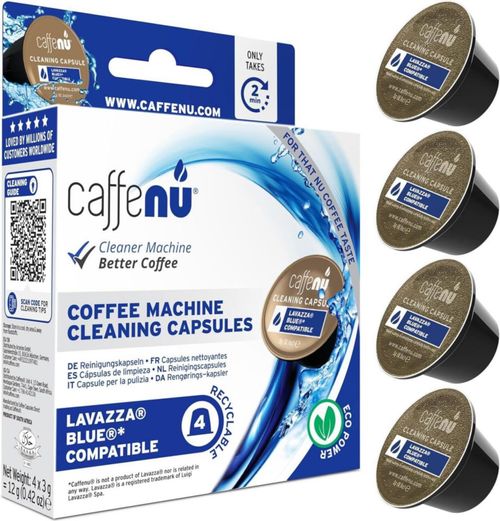 Cápsulas de Limpieza Caffenu Lavazza Blue - 4 Usos