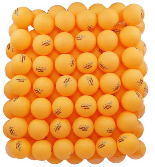 Pelotas de Ping Pong MAPOL Paquete de 100 Unidades Naranja 3 Estrellas para Práctica