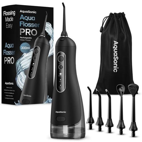 Irrigador Bucal Aquasonic Aqua Flosser PRO 300 ml 3 Modos