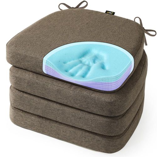 Co​jines SUNROX de Gel Refrigerante con Espuma de Memoria para Silla – Pack de 4