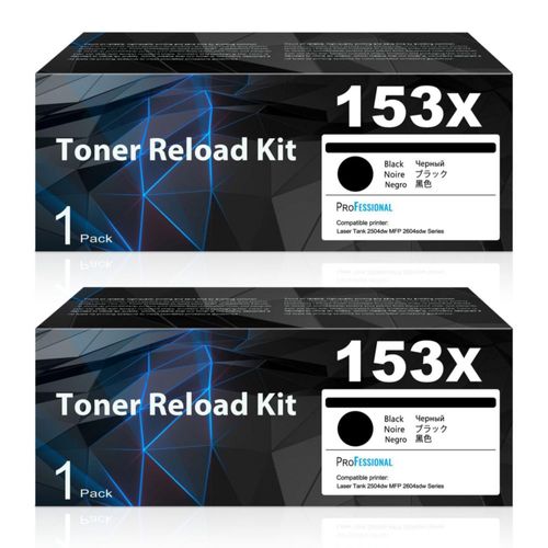 Kit de Recarga de Tóner SANAIF 153X Negro de Alto Rendimiento 2 Unidades