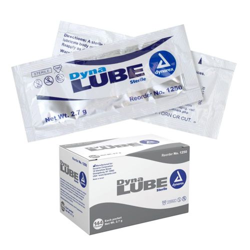Lubricante Corporal Dynarex DynaLube Estéril 144 Paquetes de 27 g