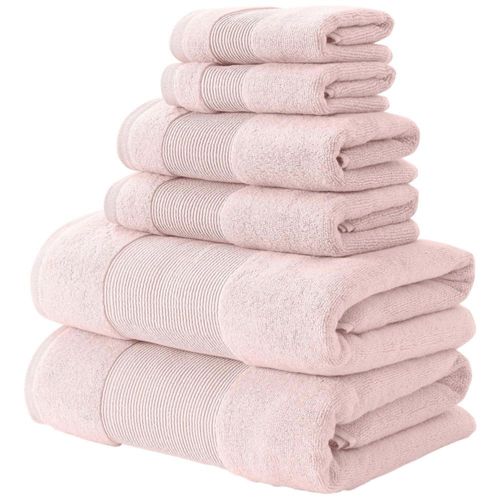 Juego de Toallas Modern Threads Air Cloud 6 Piezas 500 GSM Color Blush