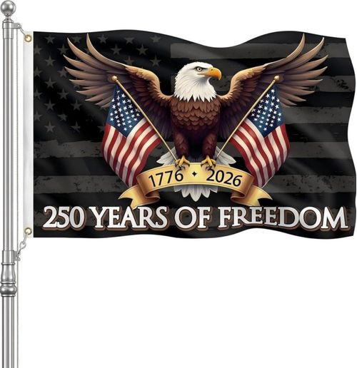 Bandera con Banner MAGJIUKE 250.º Aniversario EE. UU. 91 x 152 cm
