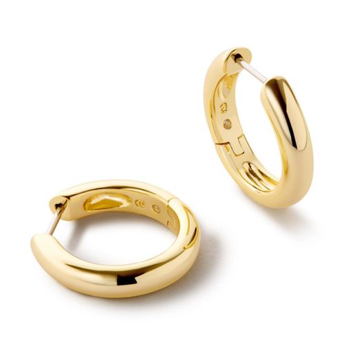 Pendiente Ana Luisa Giulia Huggie chapado en oro de 14K