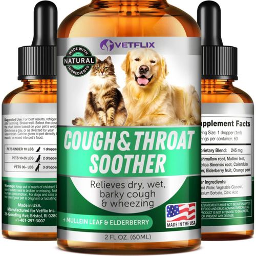 Alivio de la tos líquido Vetflix para perros y gatos 60 ml