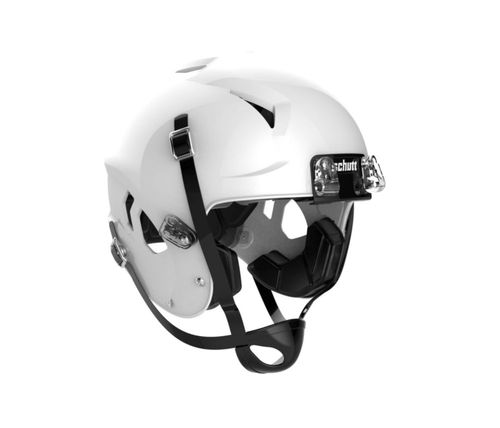 Casco juvenil de fútbol americano Schutt Vengeance A11 blanco talla mediana