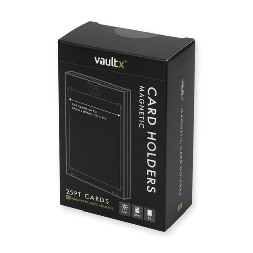 Portacartas magnético Vault X 64 × 89 mm con protección UV – paquete de 5