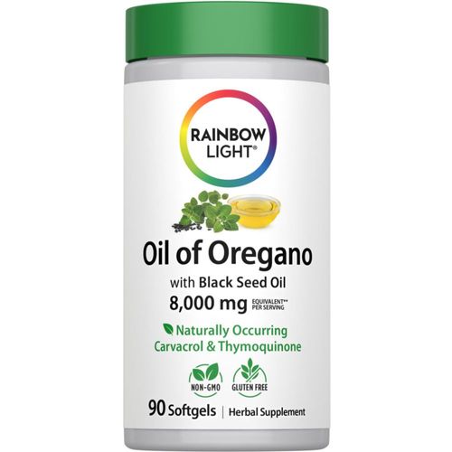 Suplemento a base de hierbas Rainbow Light Aceite de Orégano 90 cápsulas blandas