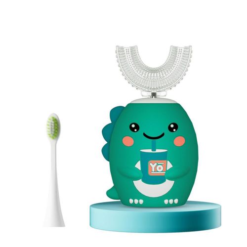 Cepillo de dientes eléctrico Yeklike para niños cabeza en forma de U sónico e impermeable 2‑7 años