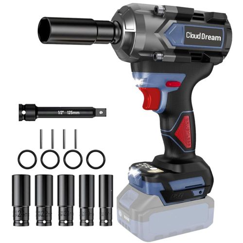 Llave de impacto CloudDream 1/2\" inalámbrica sin escobillas 1000 N·m