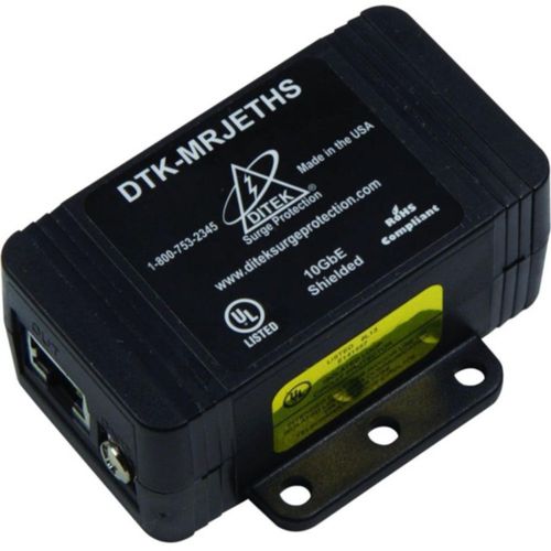 Regleta de alimentación Ditek DTK-MRJETHS con protector Ethernet 10 GbE
